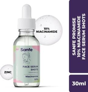 Sanfe Promise 10% Niacinamide Face Serum Shots | For Acne Marks Price ...