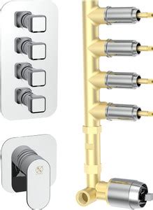 R. N. 6 Way Single Lever Concealed Diverter_RNZAN24G34 Brass with ...