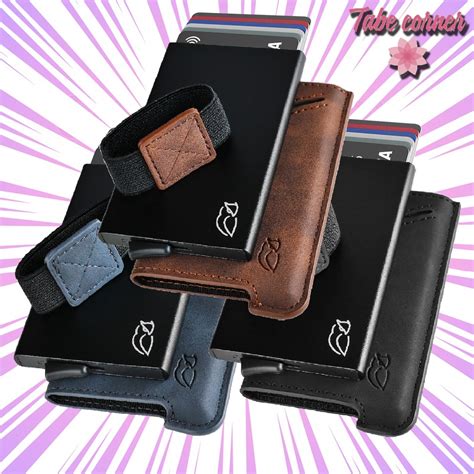 TMSP Crazy Horse Leather Minimalist RFID Blocking Credit Cards Holder ...