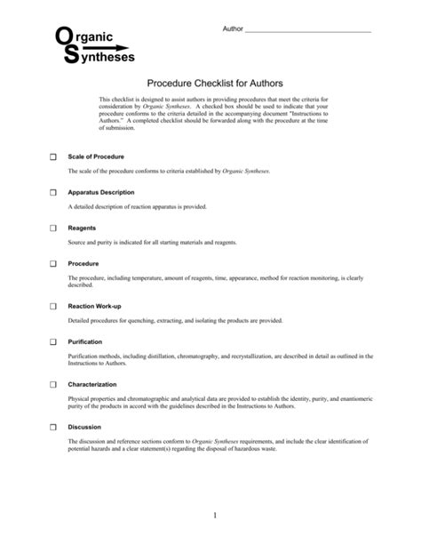 Image result for Checklist Procedures