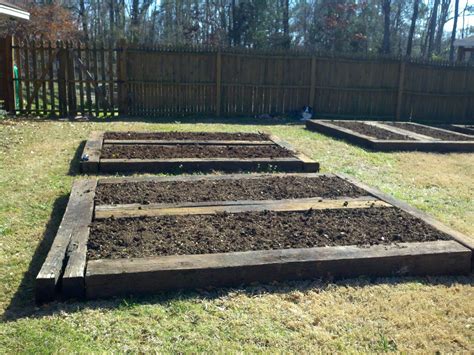 Railroad Ties Landscaping Bed