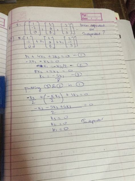 Image result for Linear Dependent Example in Linear Algebra