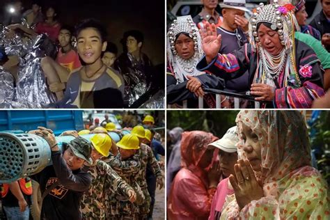 Thailand Cave Rescue: Photos show trapped team and coach emerging from ...