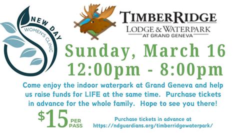 Timber Ridge Waterpark Fundraiser, Timber Ridge Waterpark, Lake Geneva ...