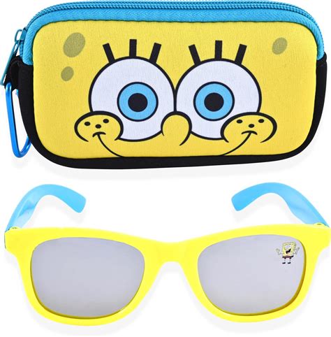 SpongeBob SquarePants Boys Sunglasses for Kids and Glasses Case Set ...
