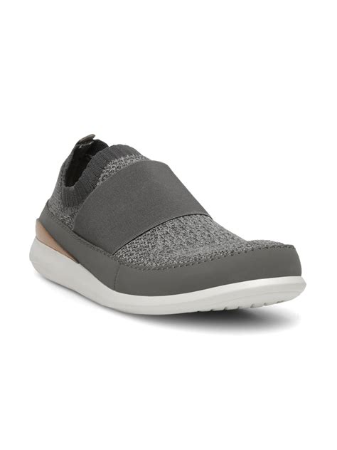 Buy Clarks Men Grey Woven Design Slip Ons - Casual Shoes for Men ...