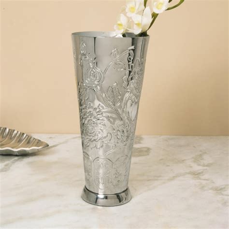 Buy RITZ Textured Round Vase from Home Centre at just INR 1199.0