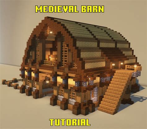 Image result for Minecraft Medieval Barn Tutorial