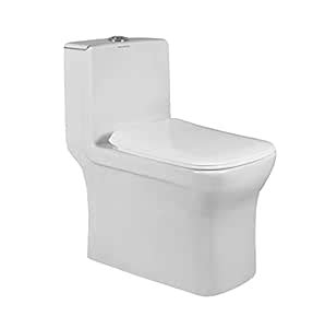 Belmonte Ceramic One-Piece Western Toilet Battle Floor Mounted
