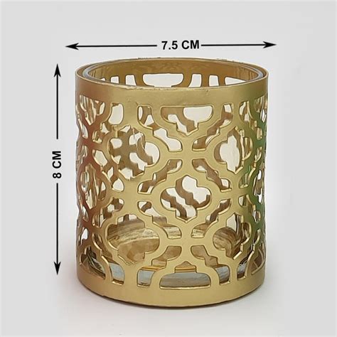 Buy Corsica Set of 3 Metal Candle Holders from Corsica by Home Centre ...