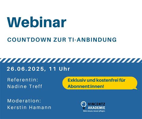 Webinar: Countdown zur TI-Anbindung in der Langzeitpflege - Altenheim