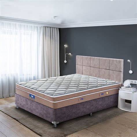 PEPS Restonic Geneva Bonnel Euro Top Beige 78x66x08 8 inch Queen ...