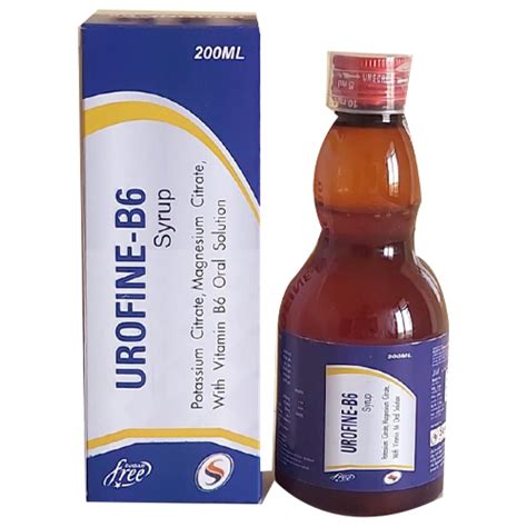 Urofine b6 - Potassium Citrate, Magnesium Citrate, With Vitamin B6 Oral ...