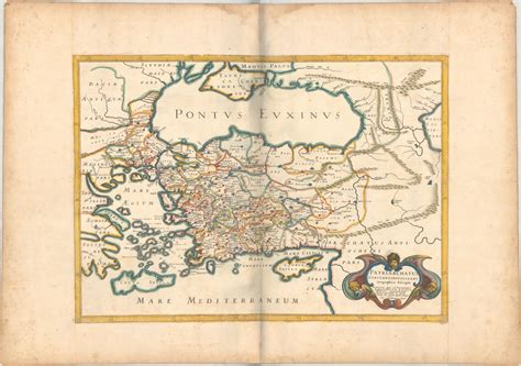 1667 Melchior Tavernier Map of the Patriarchate of Constantinople – Black Sea For Sale at 1stDibs