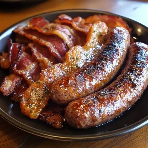 🥓 Bacon and Sausage Breakfast Plate