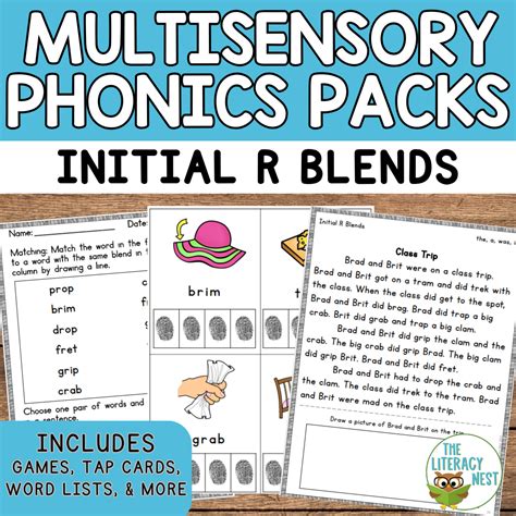 R Consonant Blends Worksheets
