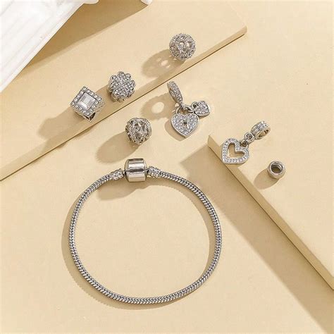Set de 8 piezas Accesorios para hacer pulseras con cuentas huecas y ...