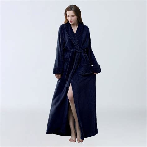 XINXIAOO Womens Robe Soft Bathrobe Cute Long Coat Nightgown Nightdress ...