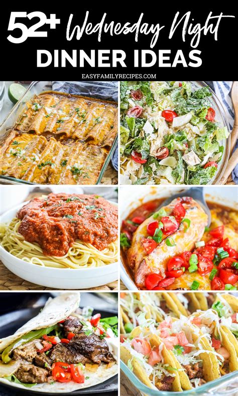 52+ Easy Wednesday Night Dinner Ideas · Easy Family Recipes