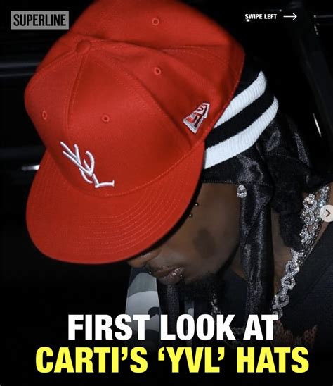 Cap Playboi Carti YVL Red Hat - YVL Hat