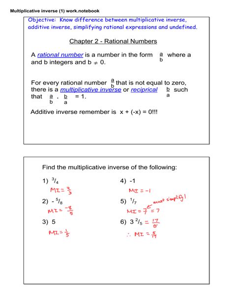 Image result for Multiplicative Inverse Explained