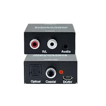 Analog 3.5 to coaxial Cable Optical Male 2 Dual RCA to Digital coaxial ...