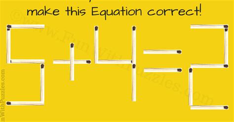 Image result for Matchstick Math Riddles