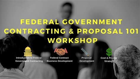 Federal Government Contracting and Proposal 101 Workshop, June 3 2023 ...