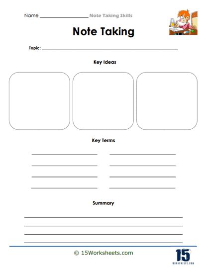 Image result for Note Review Worksheet