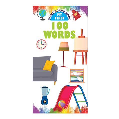 Giant Tall Board Book: My First 100 Words – Buy Now at My Baby Babbles