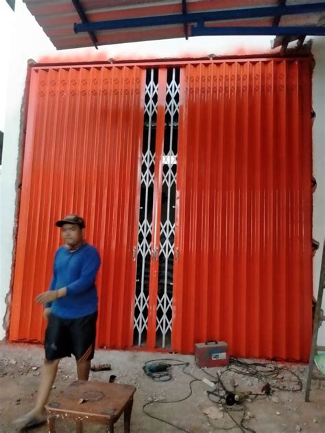 FOLDING DOOR / PINTU HARMONIKA GALVANIS ATAU BESI (KUALITAS TERBAIK HARGA
