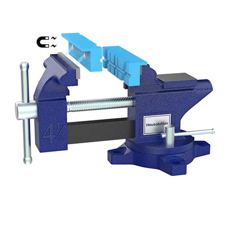 Housolution Bench Vise 4 5 Inch 260 Swivel Base Bench | Desertcart INDIA