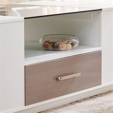 Buy Quadro Glass Top Coffee Table - White from Home Centre at just INR ...