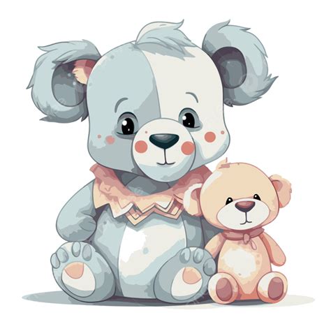 Child Holding Stuffed Animal Clipart