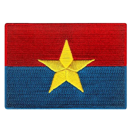 NORTH VIETNAM FLAG Patch iron-on geborduurde applique Top - Etsy Nederland