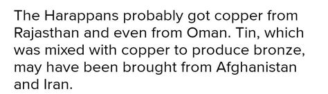 From where did Harrapan's get copper? - Brainly.in