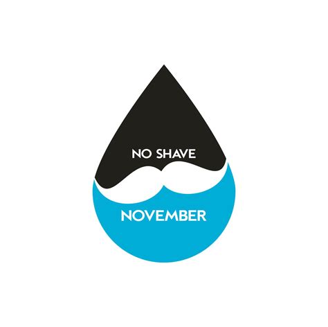 No Shave November Typographic Vector Design. Vector poster or banner ...