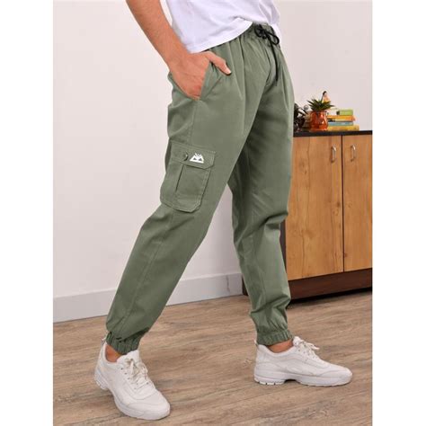 Buy Sage Green Cargo Men Jogger Pants Online in India -Beyoung