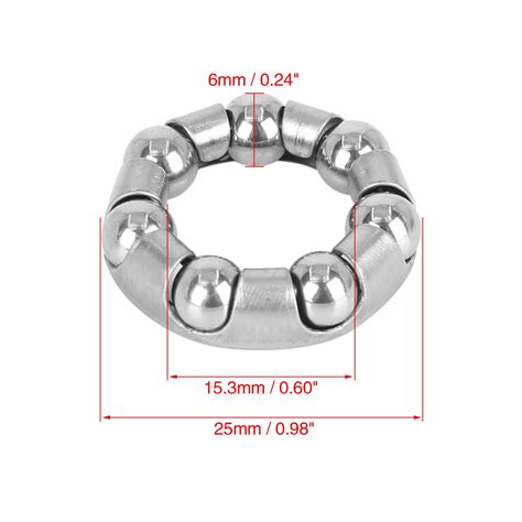 Buy 4pcs 25mm x 7 Ball Bearing Cages Crank Bicycle Bearings Rear Wheel ...