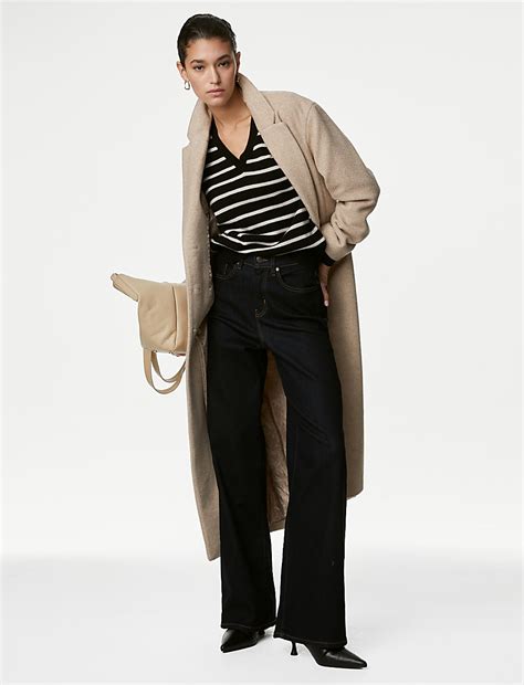 Buy Pure Cashmere Striped V-Neck Jumper at Marks & Spencer