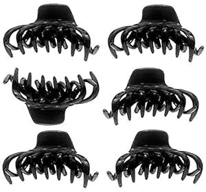 BHARATGAURAV Women and Girls Black Acrylic Octopus Claws Unbreakable ...