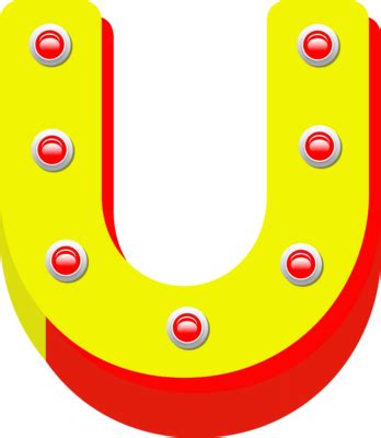 Neon Letter U PNG 的图像结果