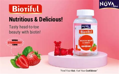 Nova nutra - BIOTIFUL Biotin Gummies| For Healthy Hair Growth, Glowing ...