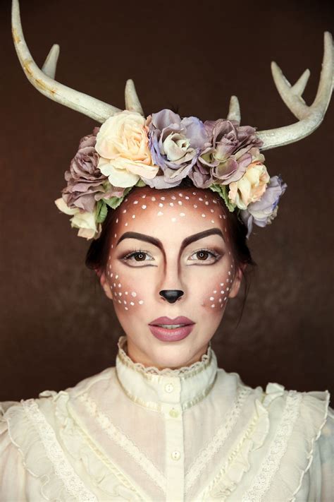 simple deer makeup halloween