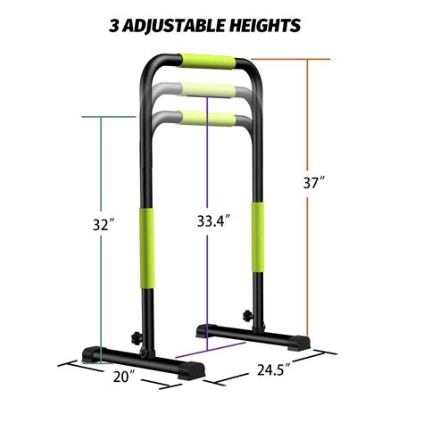 KFK Dip Bar Dip Stand Station Heavy Duty Ultimate Body Press Bar ...