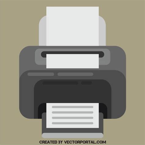 Printer flat design icon Royalty Free Stock SVG Vector and Clip Art