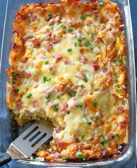 Ham and Swiss Croissant Casserole | Breakfast Casserole
