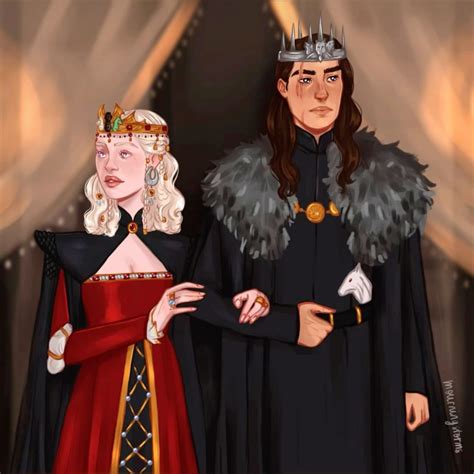 Daenerys Targaryen “The Mother Of Dragons” and Jon Snow “The White Wolf ...