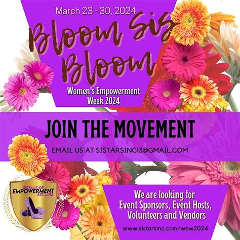 Womens Empowerment Week 2024 Virtual Events, March 23 to March 30 ...