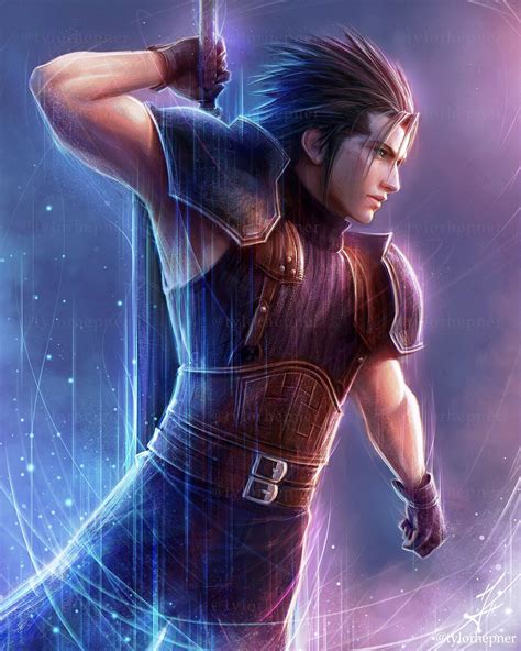 [OC] Zack Paintings- Crisis Core Anniversary Series : r/FinalFantasy
